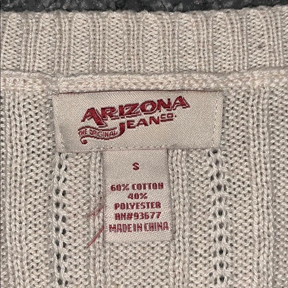 Cream Ribbed Knit Sweater - Picture 2 of 2